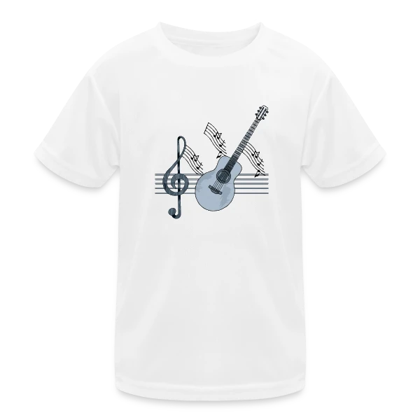 Mélodie Guitare sur T-shirt sport Enfant