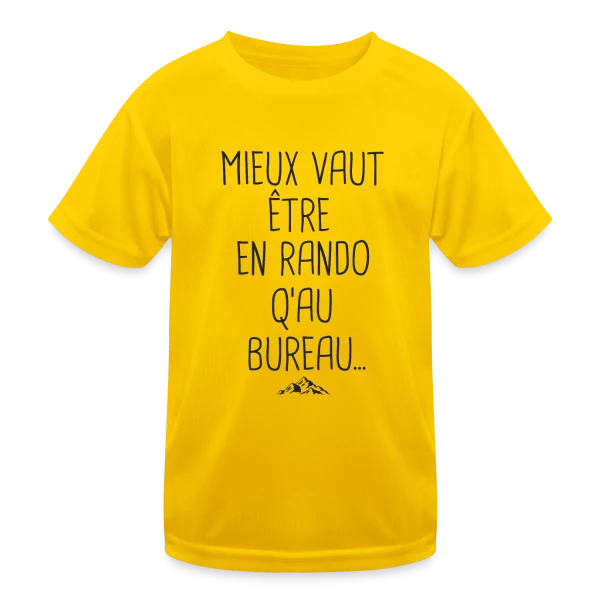 Randonnée Humour: Le Cadeau Idéal pour Randonneurs sur T-shirt sport Enfant