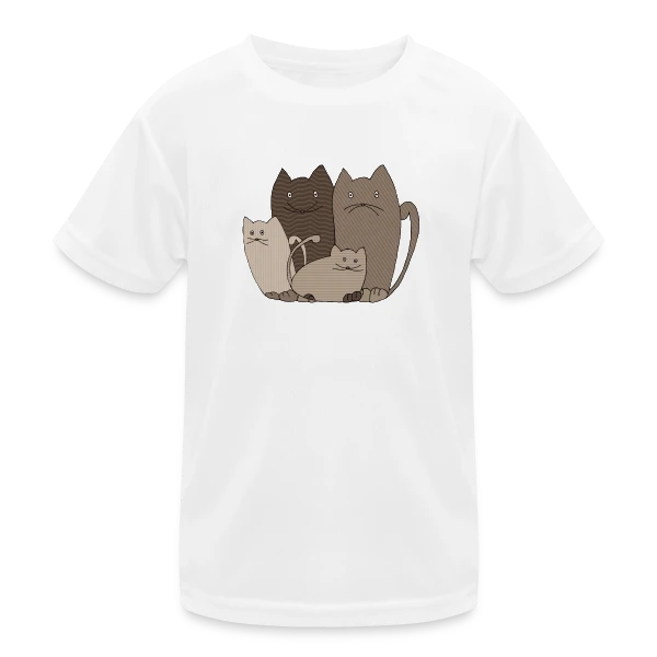 Le Chat Mignon sur T-shirt sport Enfant