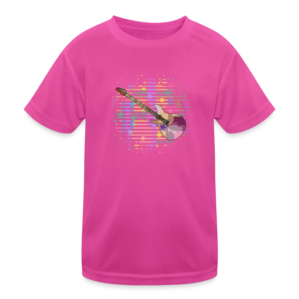 Guitare Passion sur T-shirt sport Enfant