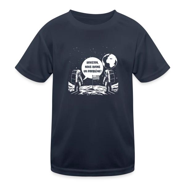 Houston, Nous avons un Problème - Citation Spatiale sur T-shirt sport Enfant