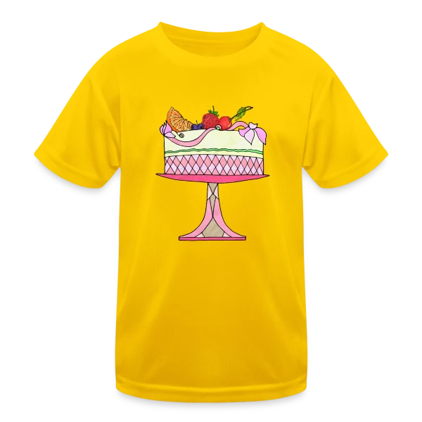 Gâteau d'Anniversaire Célébration sur T-shirt sport Enfant