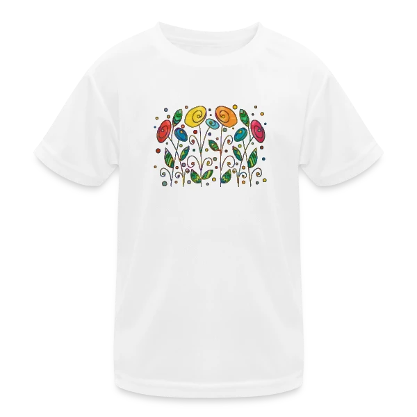Fleurs Éclatantes sur T-shirt sport Enfant