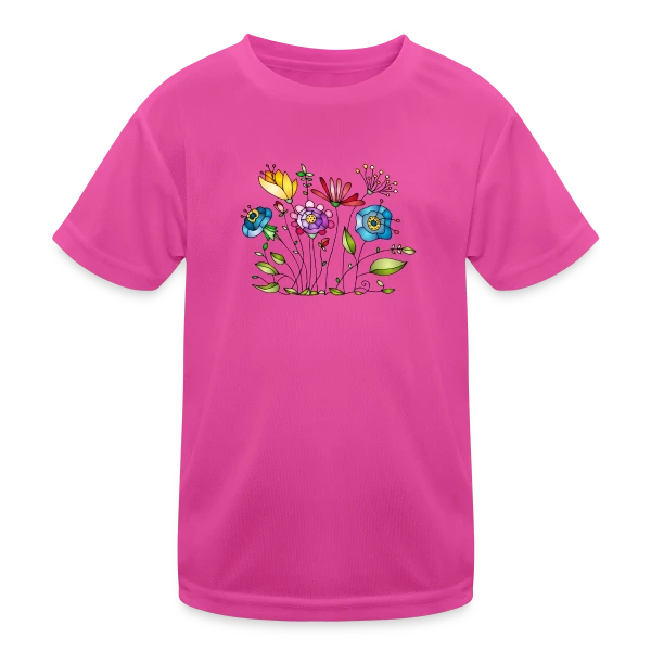 Douceur Florale sur T-shirt sport Enfant