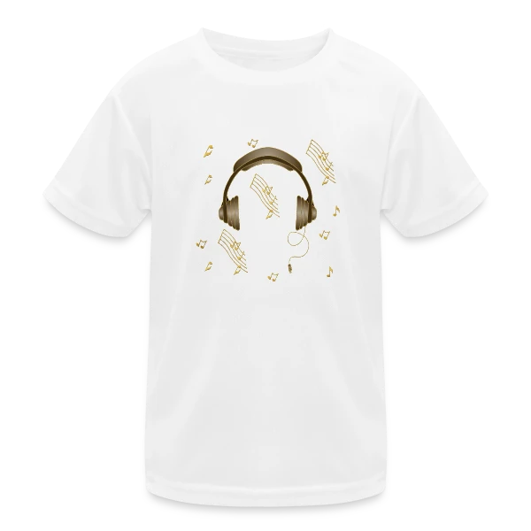 Passion Casque Audio sur T-shirt sport Enfant