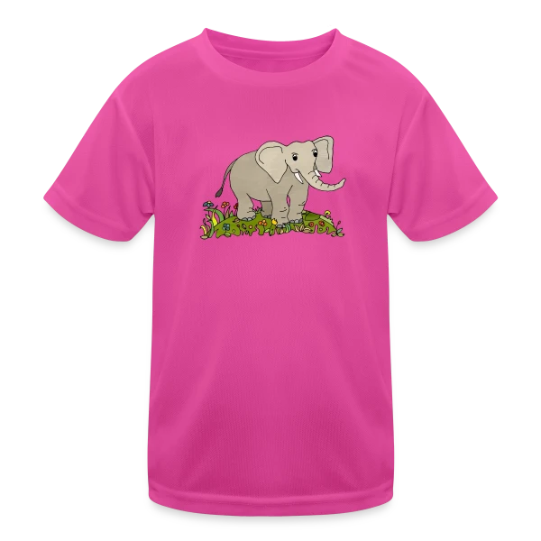 L'Éléphant Majestueux sur T-shirt sport Enfant