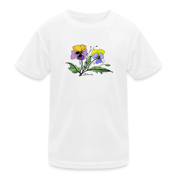 Éclat Floral sur T-shirt sport Enfant