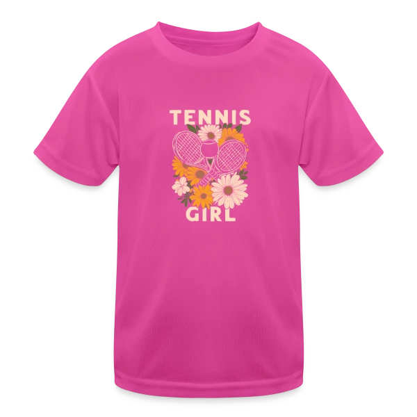 Tennis : Joueuse et Passionnée sur T-shirt sport Enfant