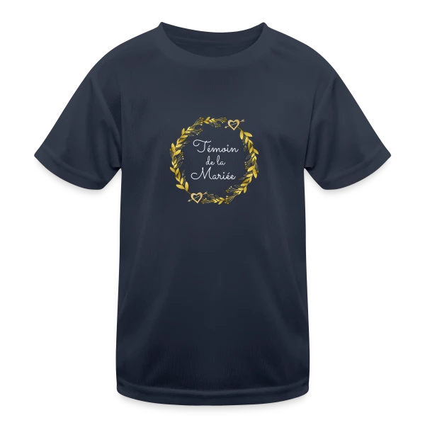 Témoin de la Mariée : T-shirt EVJF pour Demoiselle d'Honneur sur T-shirt sport Enfant