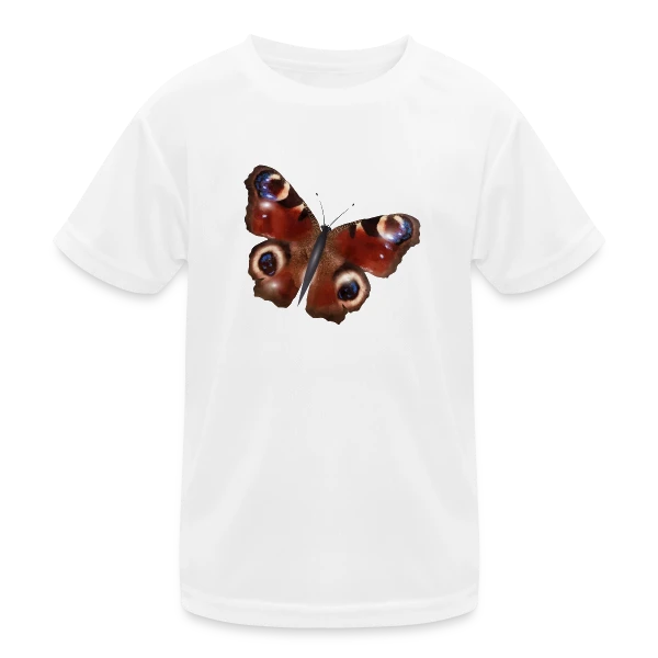 Élégance du Papillon Paon sur T-shirt sport Enfant