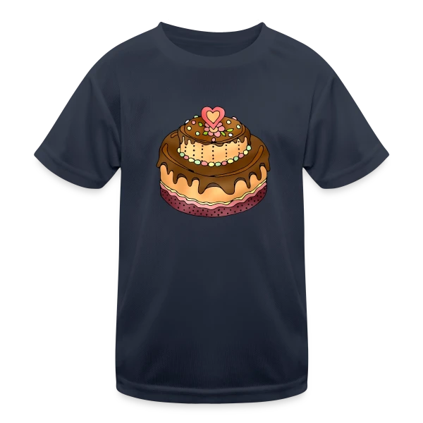 Gâteau Festif sur T-shirt sport Enfant