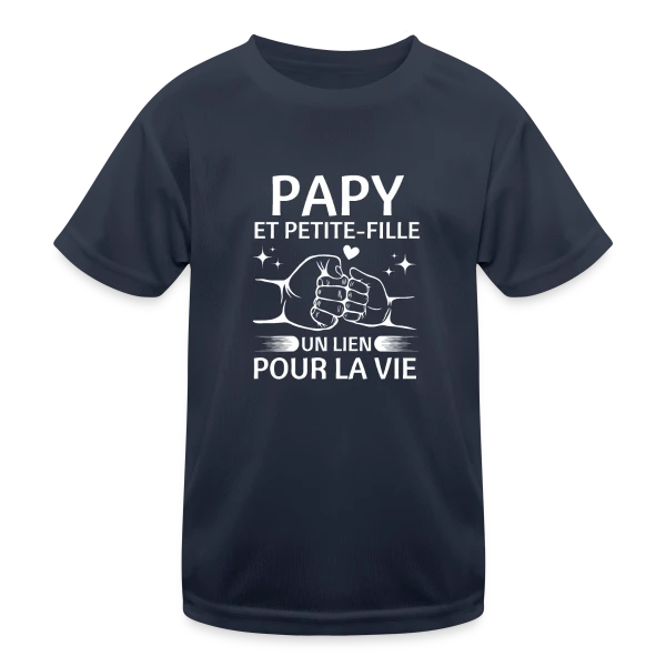 Papy et Petite-Fille - Un Lien pour la Vie sur T-shirt sport Enfant