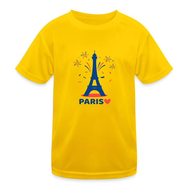 Tour Eiffel Festive Enfants sur T-shirt sport Enfant