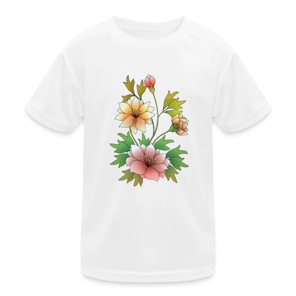 Éclat Floral sur T-shirt sport Enfant