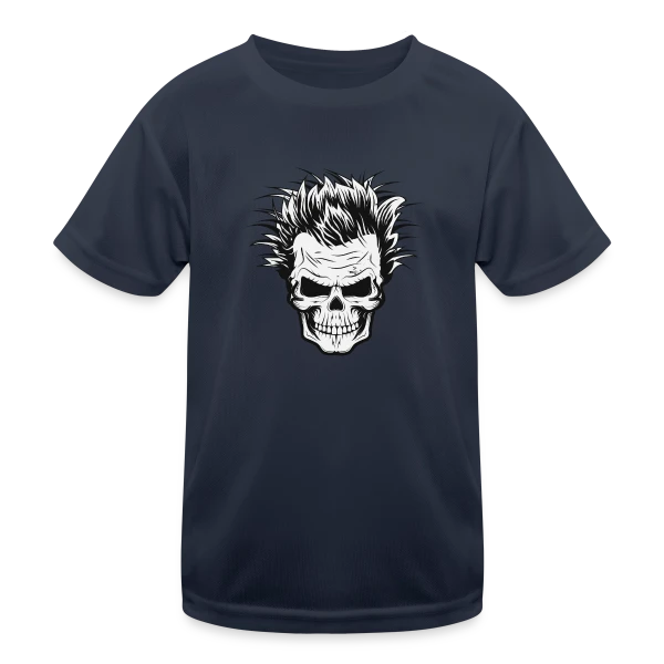 Crâne de Savant Fou sur T-shirt sport Enfant