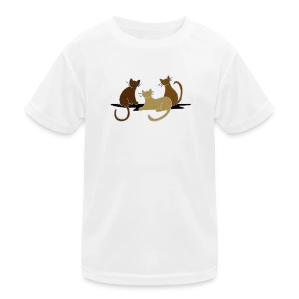L'Amour des Chats sur T-shirt sport Enfant
