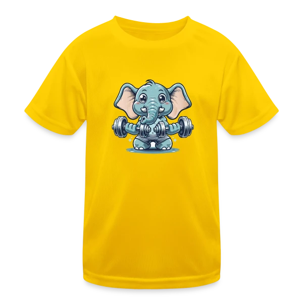 L'Éléphant Sportif Rigolo sur T-shirt sport Enfant