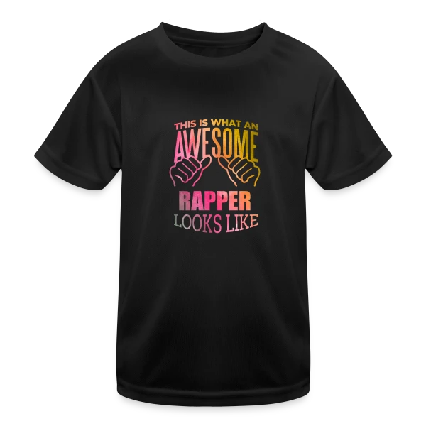 "Rap Rap Rap" Style Urbain Hip-Hop sur T-shirt sport Enfant