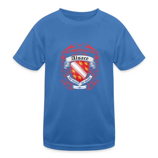 Alsace Mon Cœur Ma Maison sur T-shirt sport Enfant