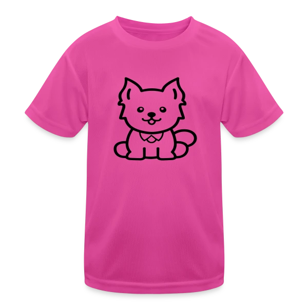 Petit Chien Mignon sur T-shirt sport Enfant