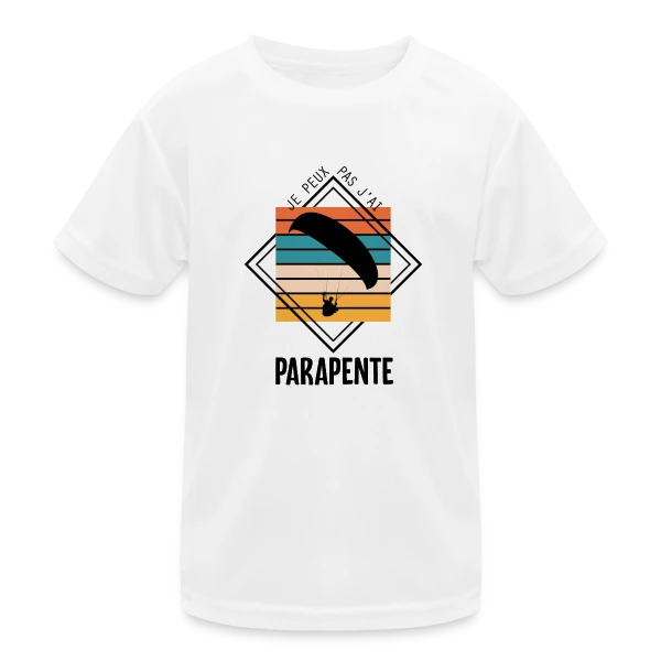 Humour : Je Peux Pas J'ai Parapente sur T-shirt sport Enfant