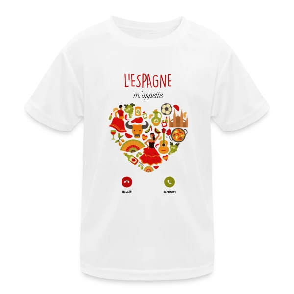 L'Espagne m'appelle : Destination soleil sur T-shirt sport Enfant