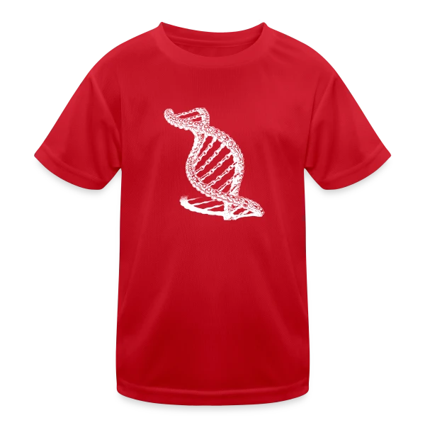 Chaîne ADN Stylisée sur T-shirt sport Enfant