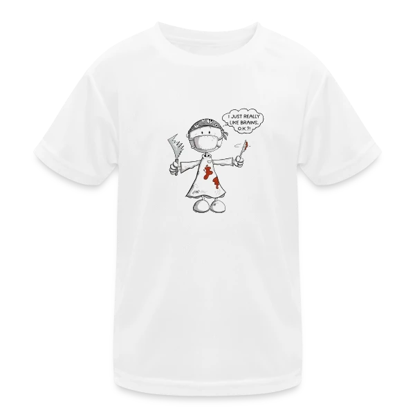 Chirurgien Cartoon Rigolo : Le Maître du Bistouri sur T-shirt sport Enfant