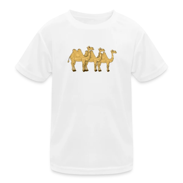 Chameau du Désert Stylé sur T-shirt sport Enfant
