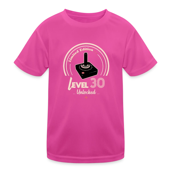 'Niveau 30 Débloqué' - Anniversaire Gamer sur T-shirt sport Enfant