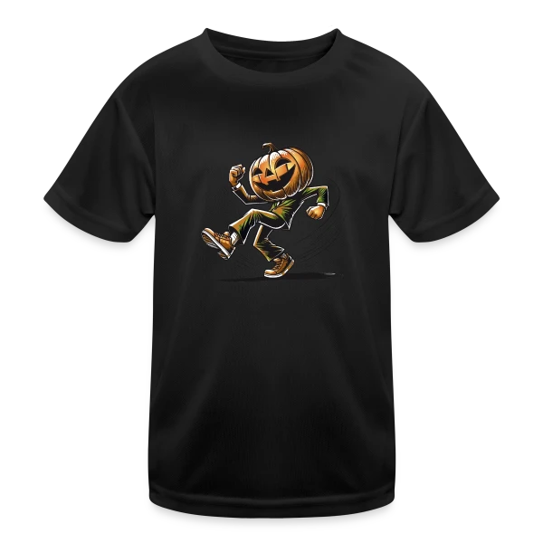 Citrouille Dansante: Humour d'Halloween sur T-shirt sport Enfant