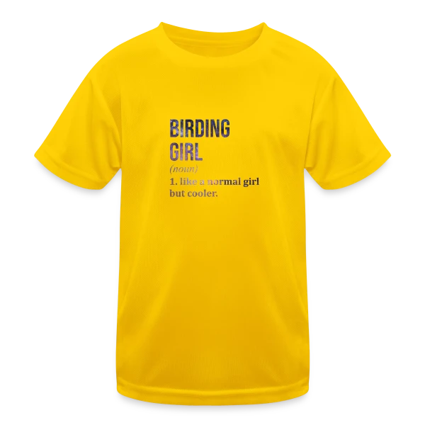 Birding Girl Galaxie sur T-shirt sport Enfant