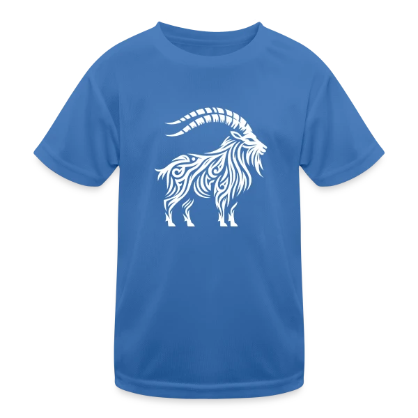 Chèvre de Mer Tribale : L'Esprit Océanique et Mythique sur T-shirt sport Enfant