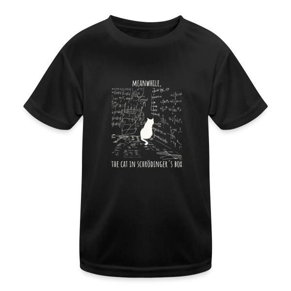Humour de Schrödinger | Chat Quantique sur T-shirt sport Enfant
