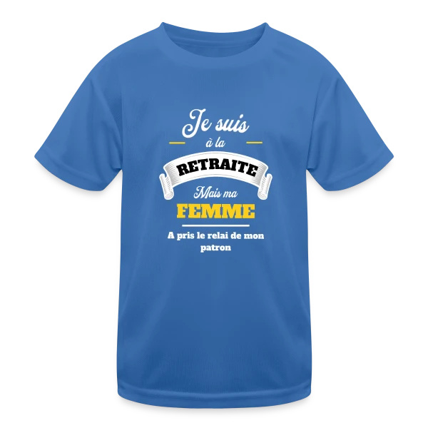 Retraite Humoristique pour Homme sur T-shirt sport Enfant