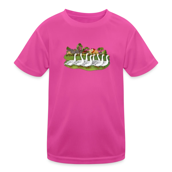 L'Oie Élégante sur T-shirt sport Enfant