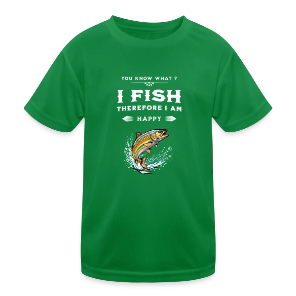Pêche & Humour : Design Naturel sur T-shirt sport Enfant