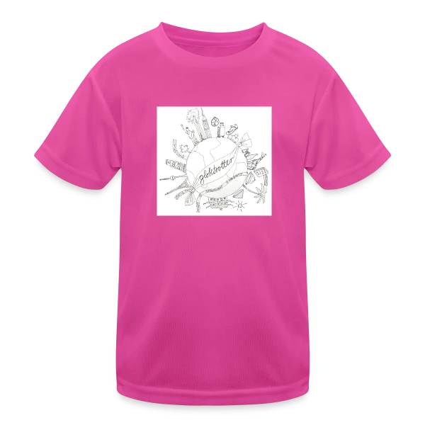 Globe Voyageur Dessin sur T-shirt sport Enfant