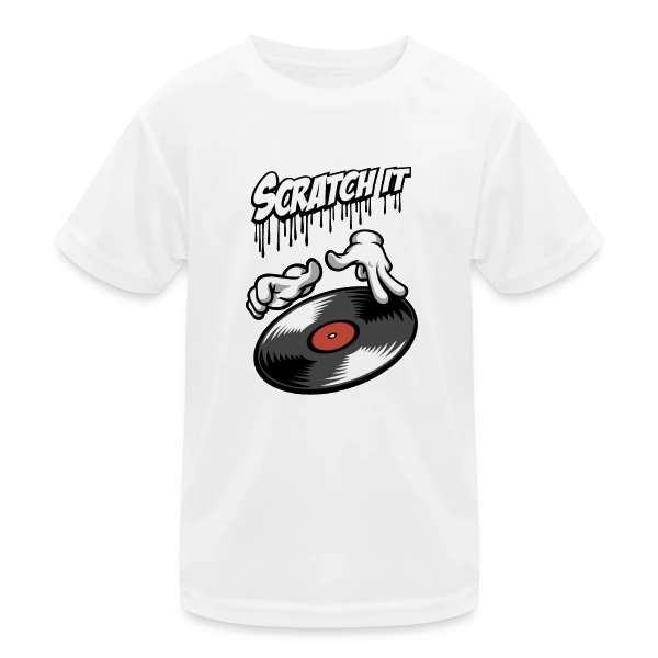Scratch It: DJ Style sur T-shirt sport Enfant