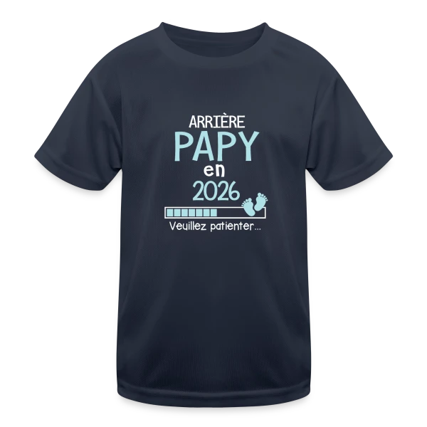 Arrière Papy en 2026 : Annonce de Grossesse Humour sur T-shirt sport Enfant