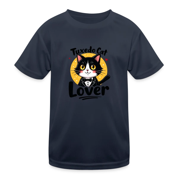 Femme Amoureux Chat Smoking - Cadeau Félin sur T-shirt sport Enfant