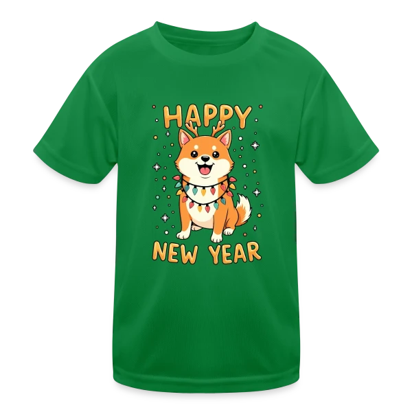 Shiba Inu Lumières de Noël - Fêtes de Fin d'Année sur T-shirt sport Enfant