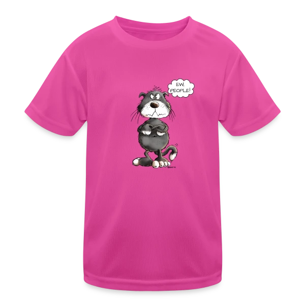 Chat grincheux "Ew People" - Humour félin sur T-shirt sport Enfant