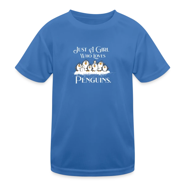Juste une fille qui adore les pingouins - T-shirt humour sur T-shirt sport Enfant