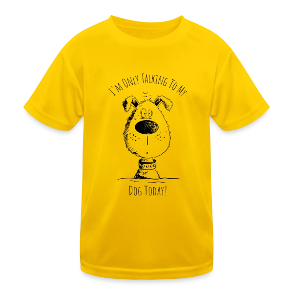 Je ne parle qu'à mon chien - T-shirt humour canin sur T-shirt sport Enfant