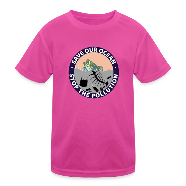 Stop Pollution Océanique sur T-shirt sport Enfant
