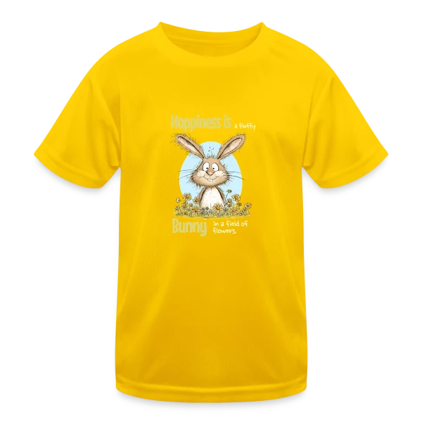 Lapin Printanier et Pâques sur T-shirt sport Enfant
