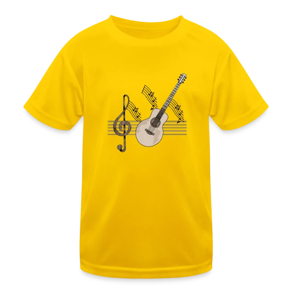 Guitare Addict sur T-shirt sport Enfant