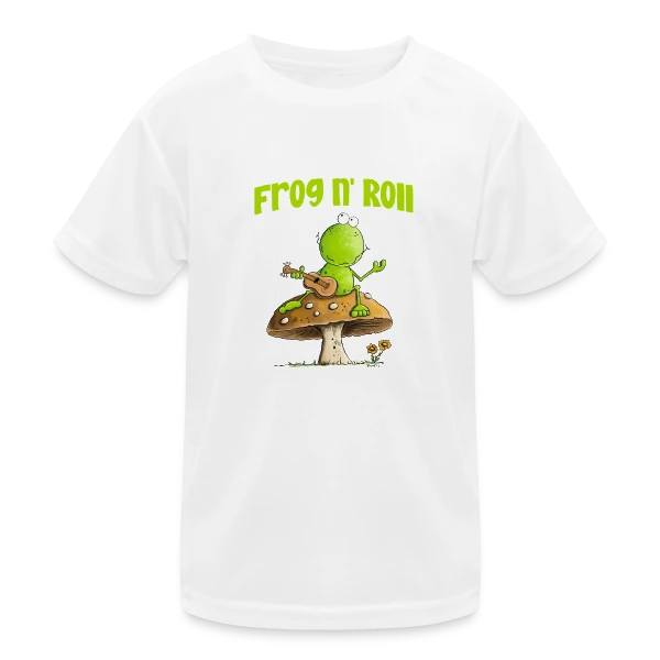 Grenouille guitariste cottagecore sur T-shirt sport Enfant