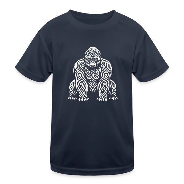 Gorille Tribal - Design Ethnique Sauvage sur T-shirt sport Enfant